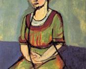 奥尔加莫森的肖像 - 亨利·马蒂斯